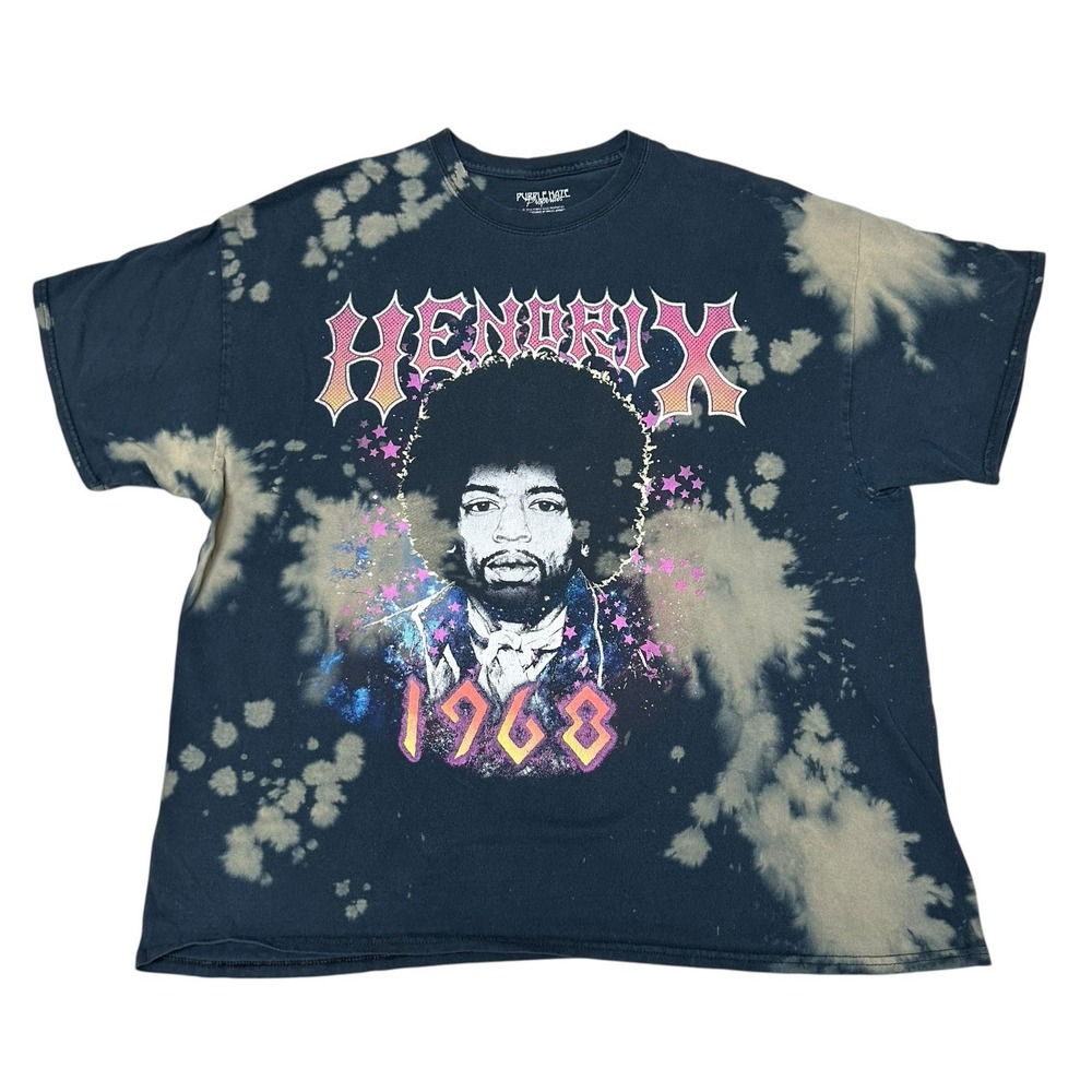 Jimi‎ Hendrix Purple Haze Properties 1968 Tie Dye 2XL T Shirt